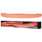 Двусторонний гнущийся телесный фаллос Double Dong 14'' (Цвет: телесный)