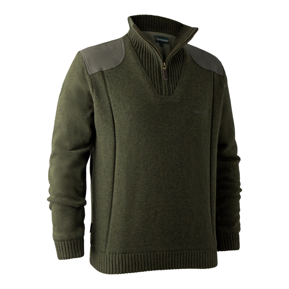 Свитер Deerhunter Carlisle Knit with Stormliner® (356 Green Melange)