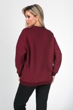 Стильный свитшот из теплого трикотажного полотна