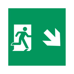Пиктограмма EMGP-MARK-MA-RDOWN (Человек, Вниз-Вправо) (Arlight, Пластик) 059839