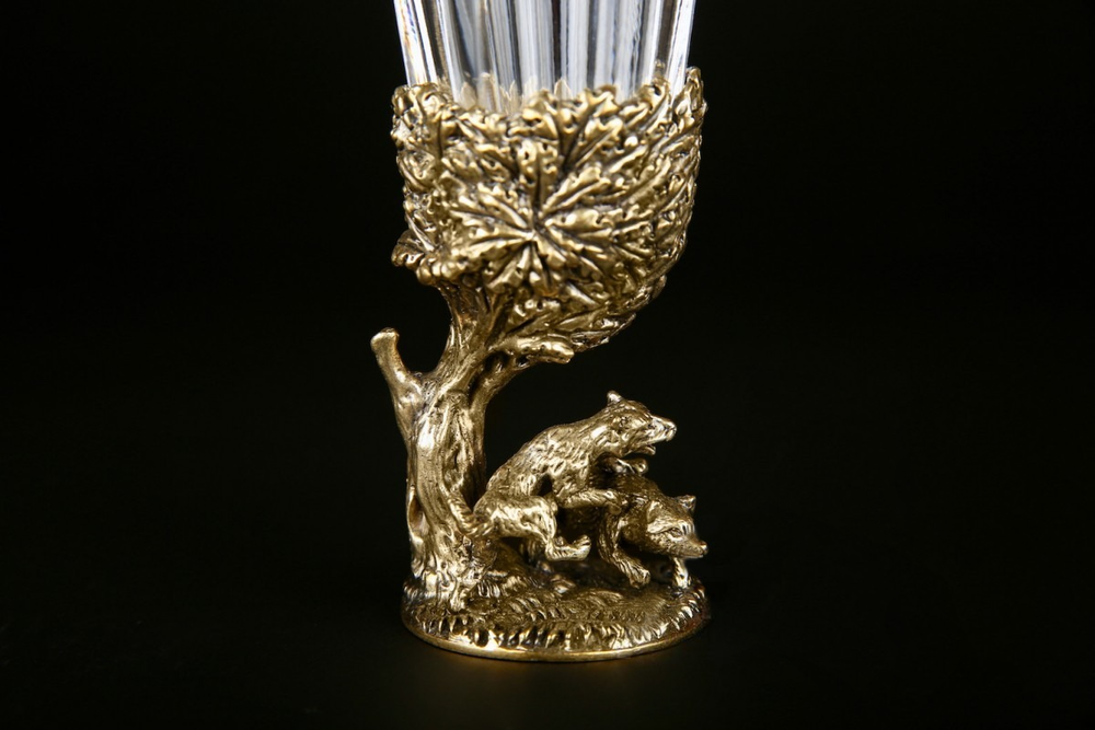 Набор лафитников "Русский Лес" 6 шт. в подарочном футляре