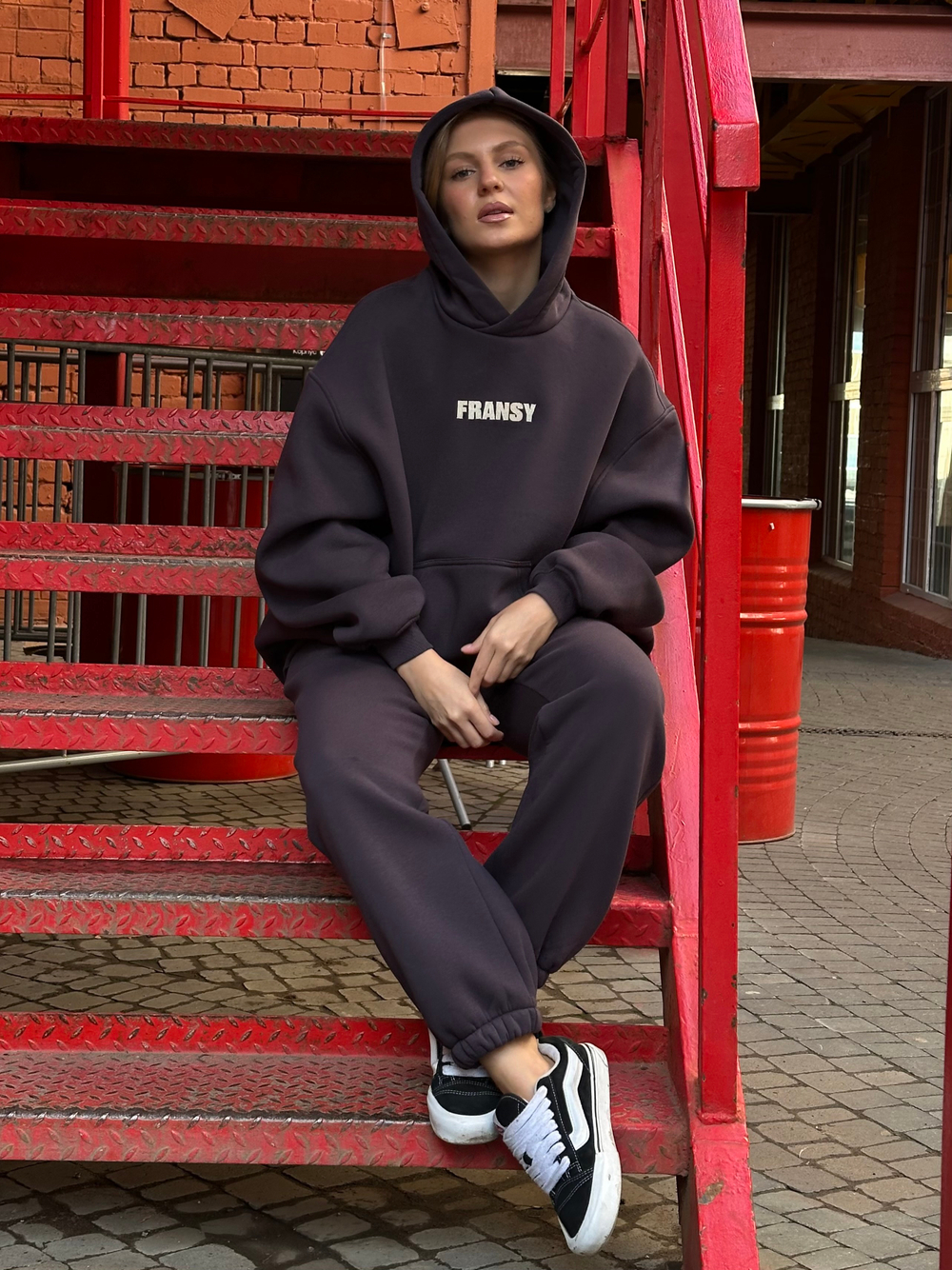 Худи 03 FRANSY PLANET, с начесом, антрацит