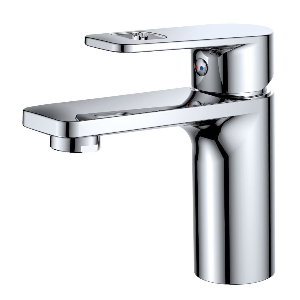 Смеситель для раковины, РМС, корот изл, с картриджем, хром, SL134-001F