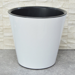 Горшок цветочный Rosemary D330мм 16л с дренажной вставкой на колесиках (белый)