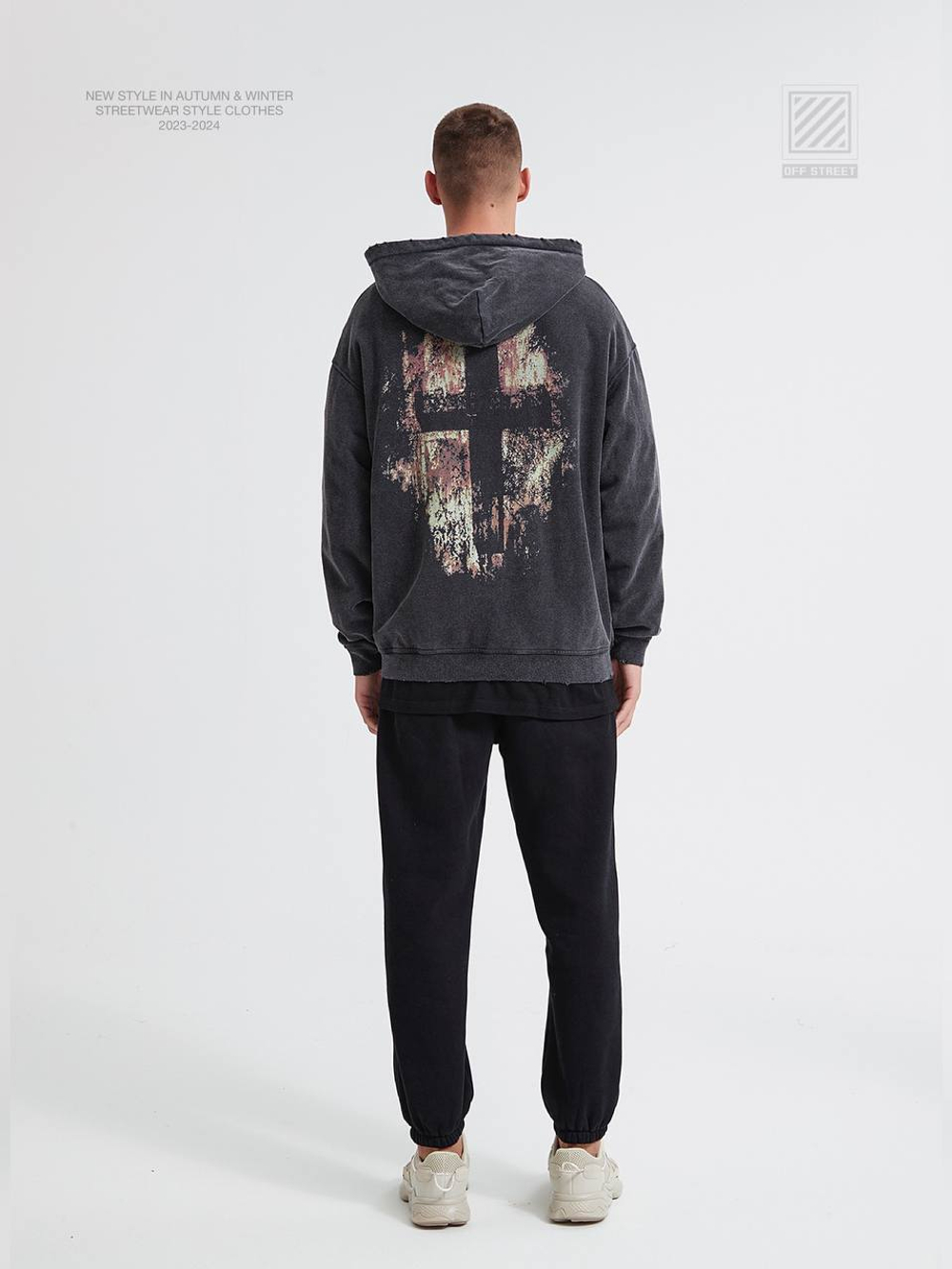 Худи Off Street print zip
