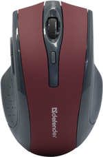 Манипулятор Defender Wireless Optical Mouse Accura &lt; MM-665 Red &gt; (RTL) USB 6btn+Roll беспр. &lt; 52668