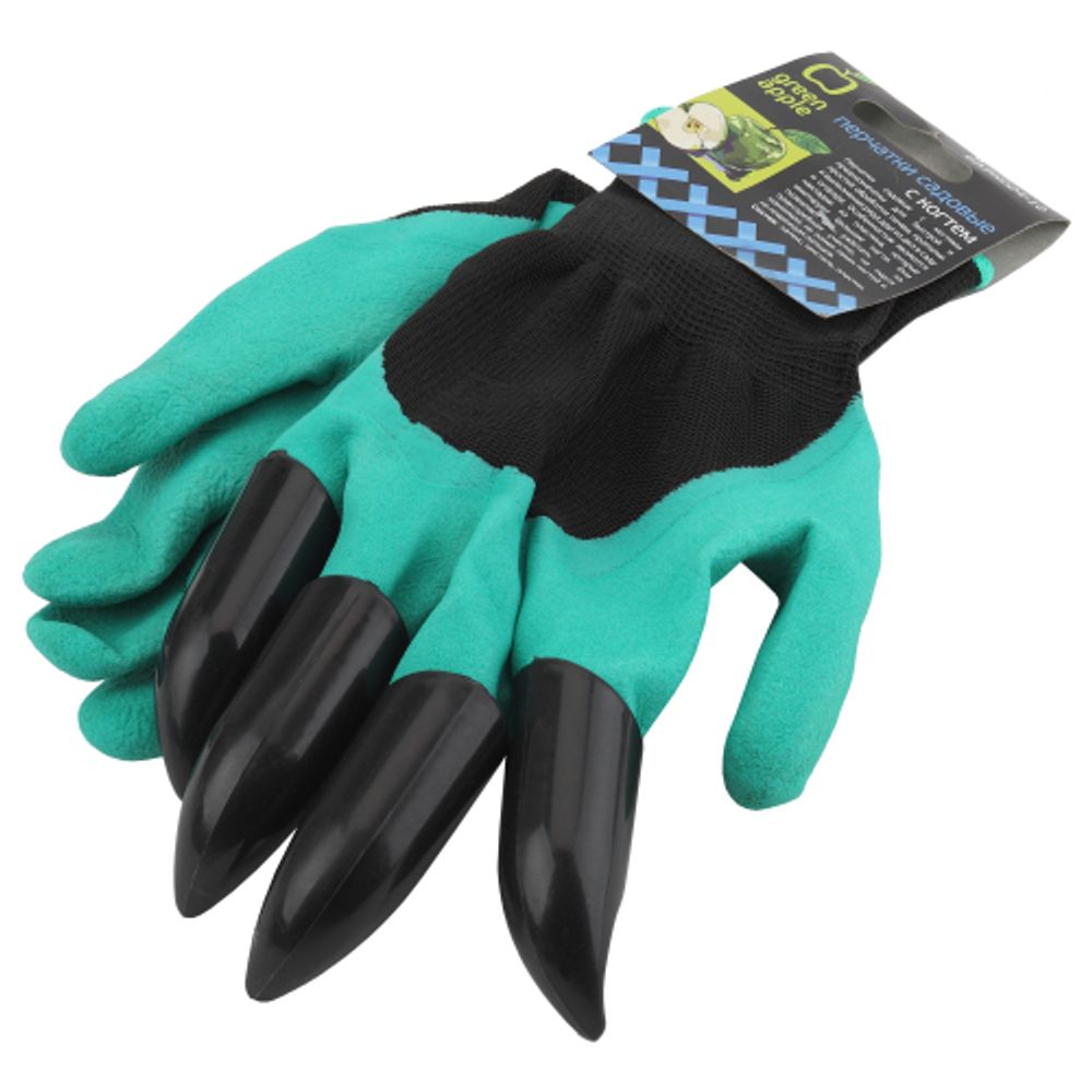 Садовые перчатки GREEN APPLE GAPK024-10 с когтем | GREEN APPLE