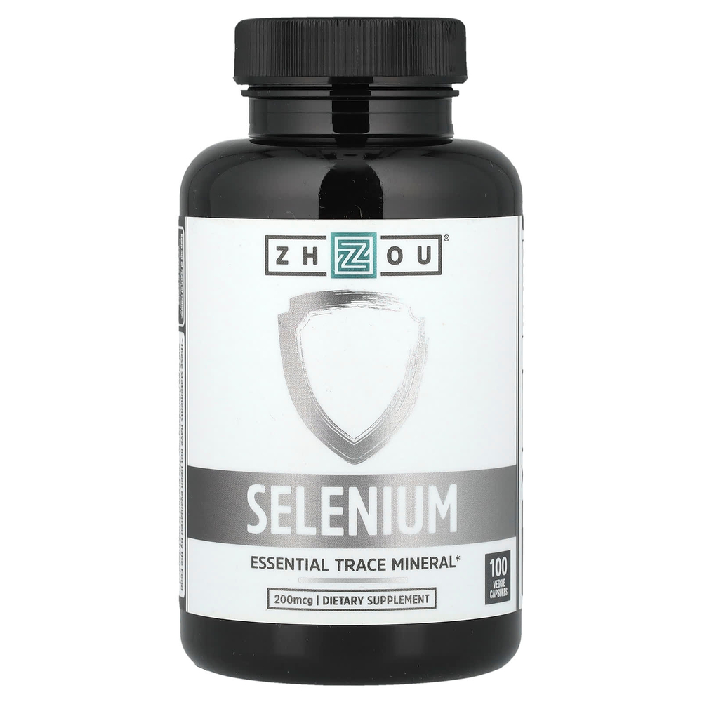 Zhou Nutrition, Селен, 200 мкг, 100 растительных капсул