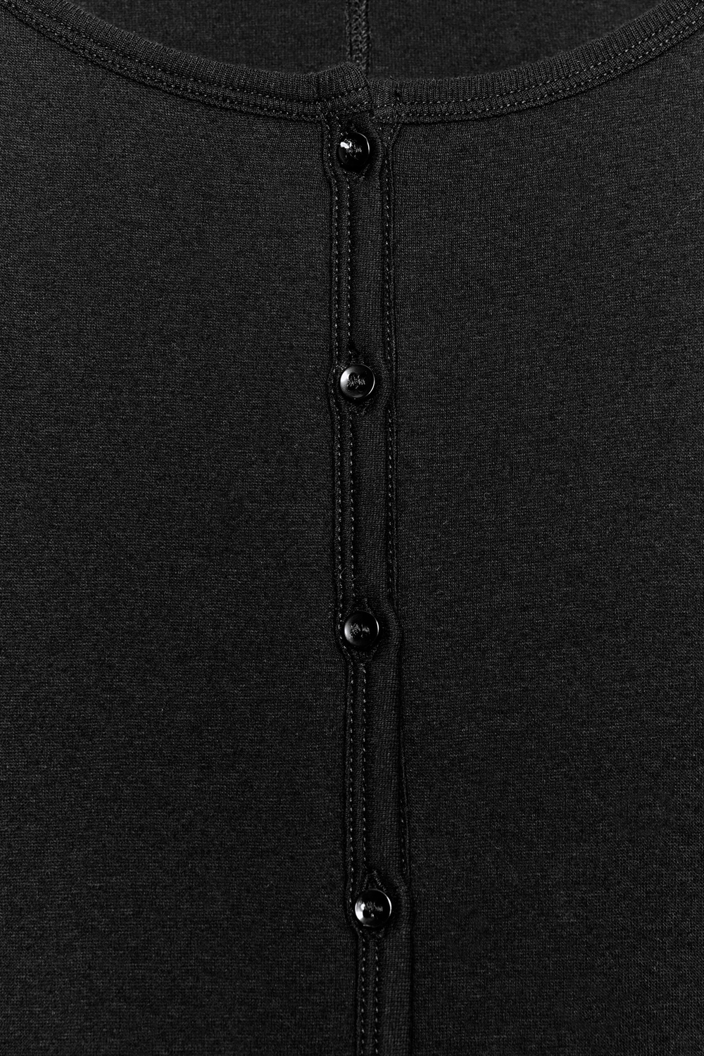 ZARA ХЛОПКОВАЯ ФУТБОЛКА С КРУГЛЫМ ВЫРЕЗОМ, ЧЕРНЫЙ