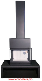 Камин МАДРИД на дровнике Гигант центральный подовый