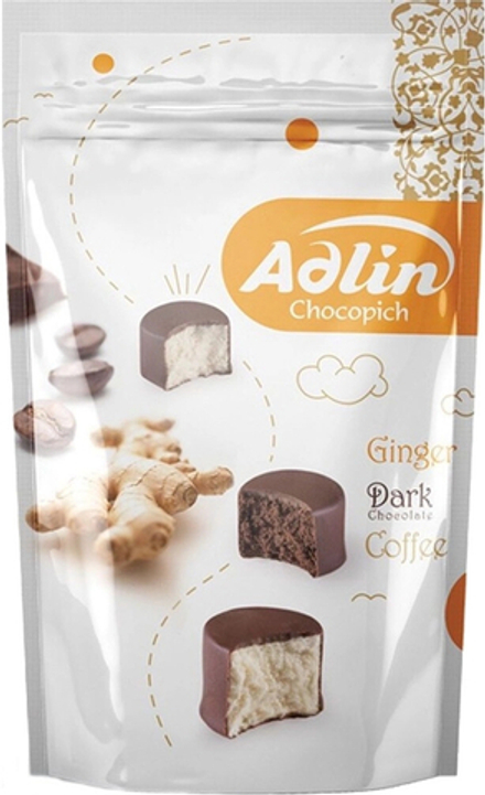 Конфеты Адлин из пашмалы Ассорти со вкусом имбиря, какао 60% и кофе / Adlin Assorted Pashmala Sweets with Ginger, Cocoa 60% and Coffee flavors 350г