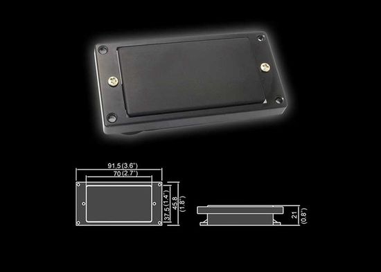 BH-31Bridge-BK Звукосниматель магнитный, хамбакер, бриджевый, черный, Belcat