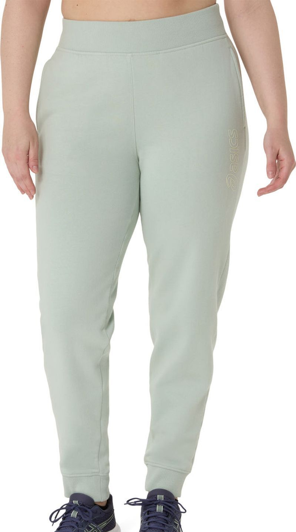 Женские теннисные брюки Asics Logo - lichen rock