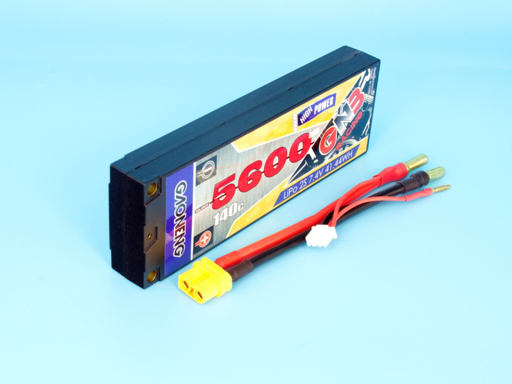 Аккумулятор GNB 5600mah 2S 140C LCG, Hard Case