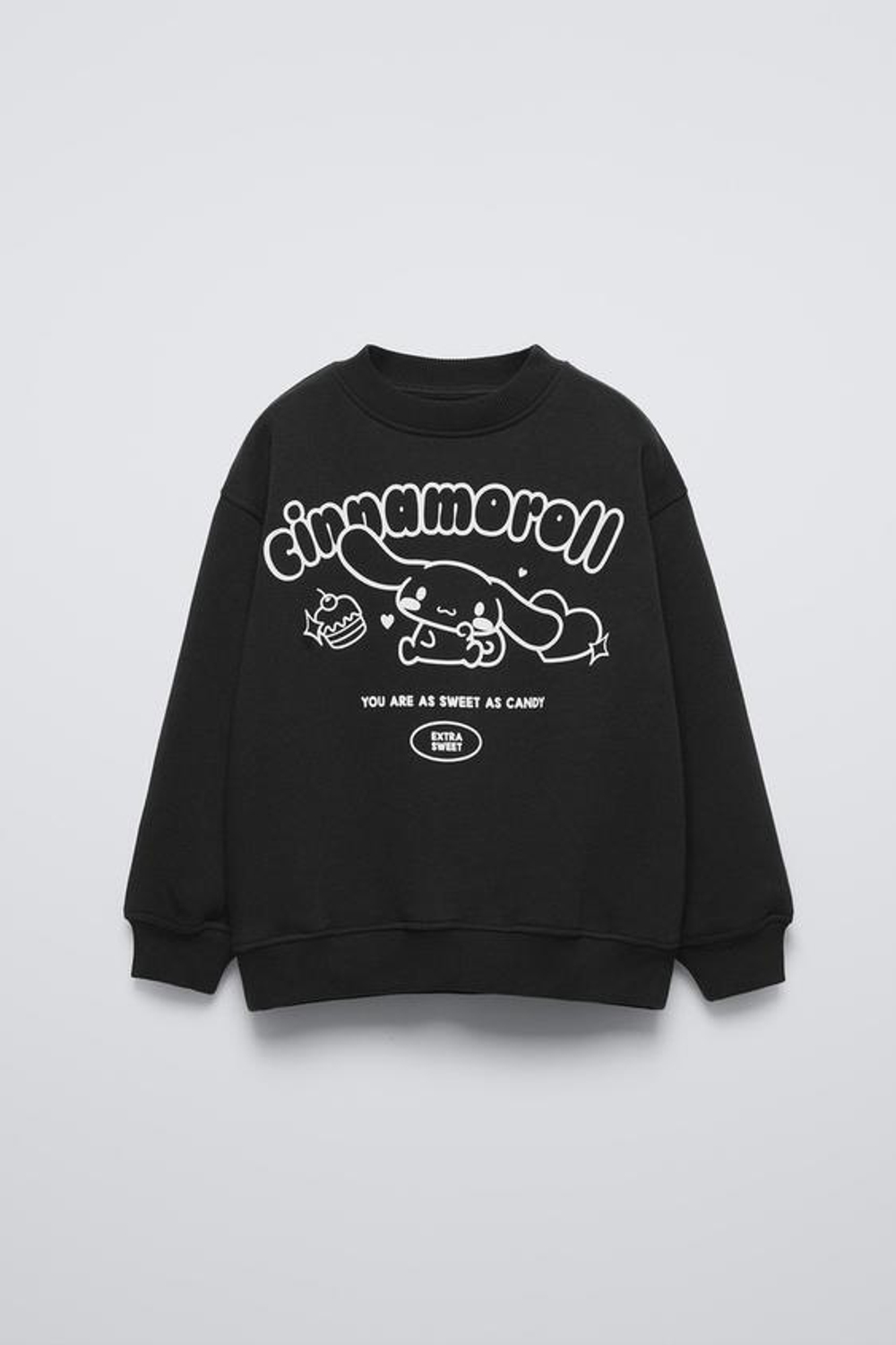 ZARA ТОЛСТОВКА CINNAMOROLL © SANRIO, АНТРАЦИТОВО-СЕРЫЙ