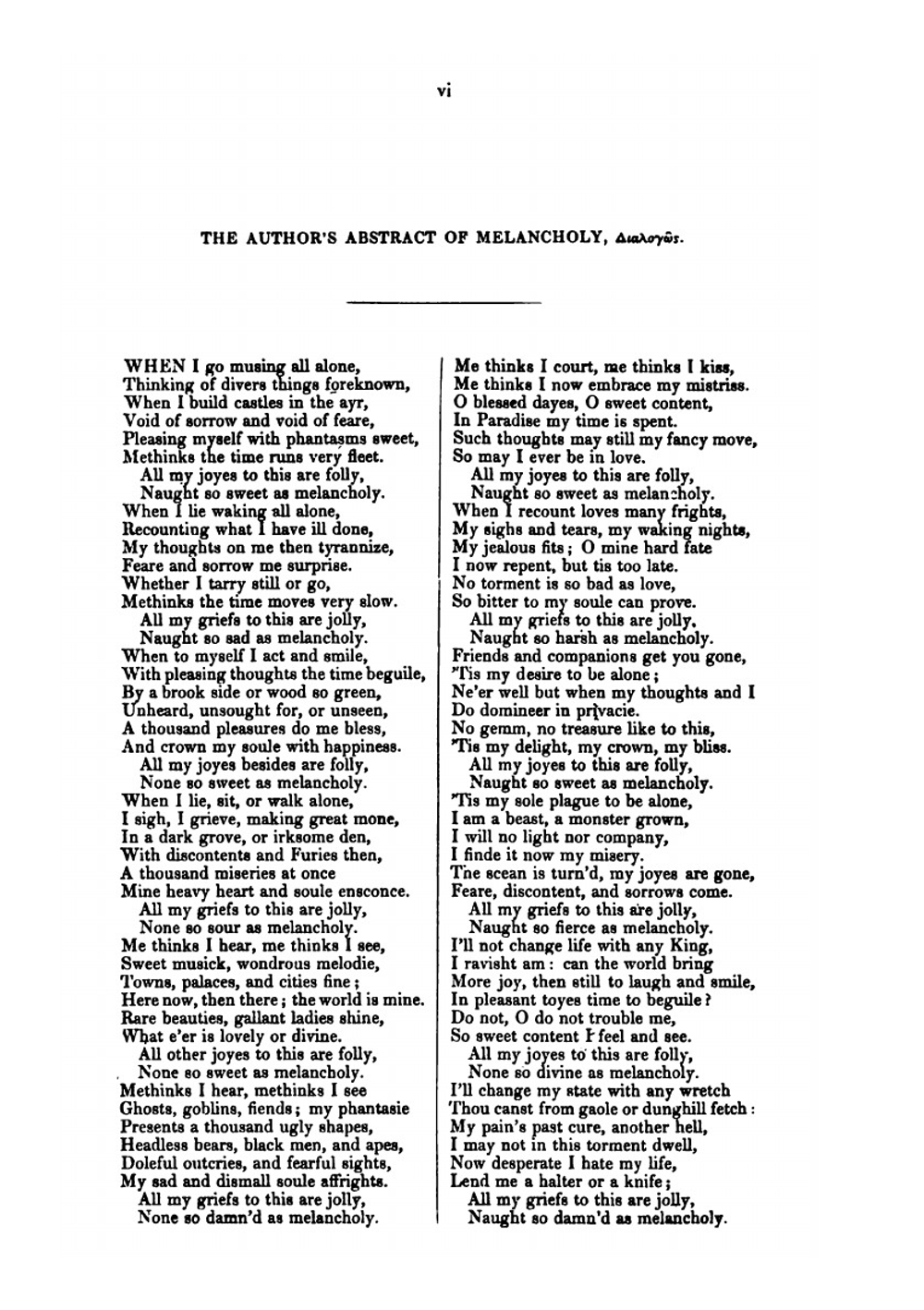 The Anatomy of Melancholy | Robert Burton
