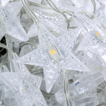 Гирлянда для дома Занавес "Звезды" 3м 160ламп LED, 8 реж, Теплый белый