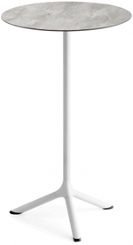 Стол ламинированный барный Scab Design Tripe, белый, каменный