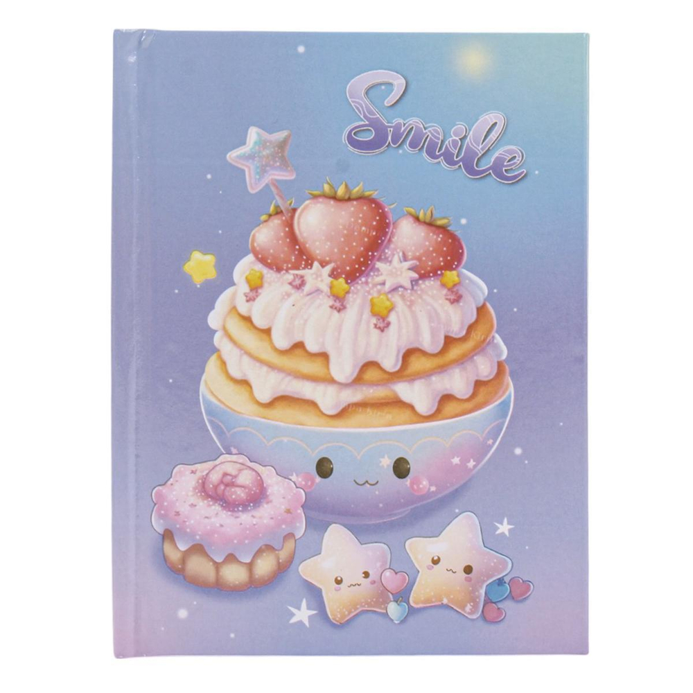 Блокнот "Пирожное" в коробке с вырубкой на замке, 16*12,5см, 45л, 3 цвета микс