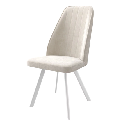 Стул LEONARD-R, БЕЛЫЙ/MILK LUX b2
