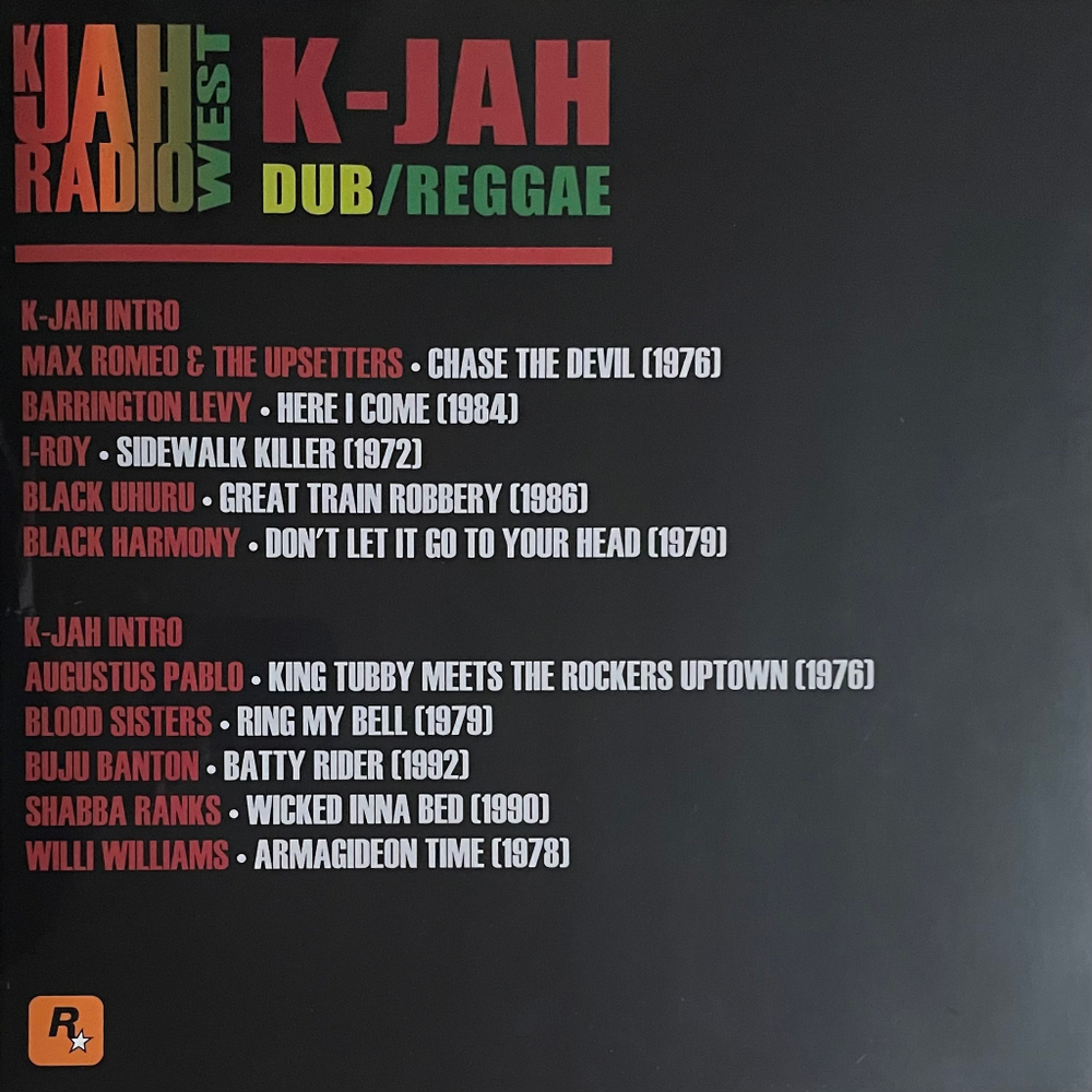 Grand Theft Auto: San Andreas Soundtrack - K-JAH Radio West (Россия 2024г.)