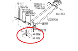 Втулка ручного переключения передач B00146062 для Mazda 323, Mazda 3, MX6