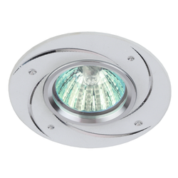 KL43 WH/1 Светильник ЭРА Светильник ЭРА литой алюминевый MR16,12V/220V, 50W белый | Алюминиевые встраиваемые светильники