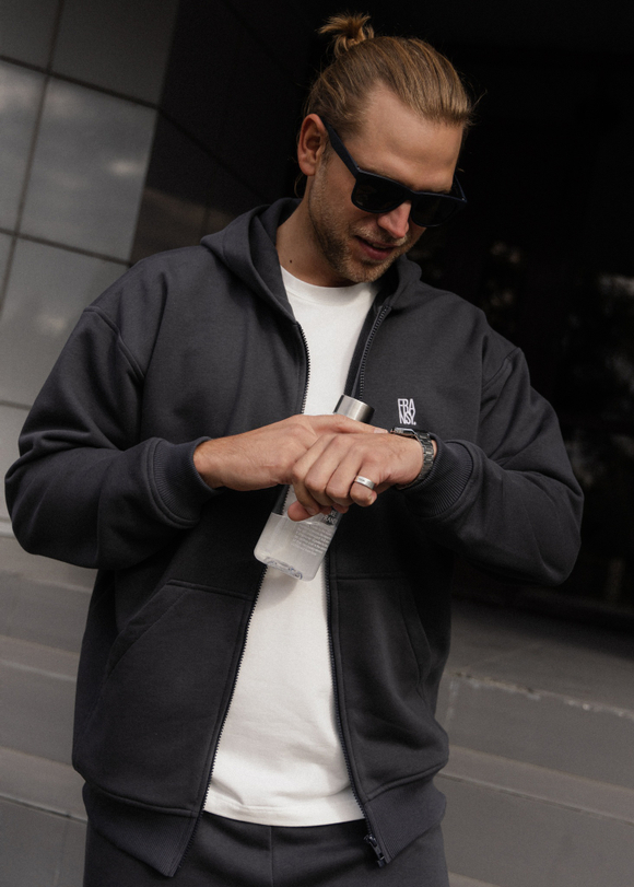 Худи ZIP MAN, графит II