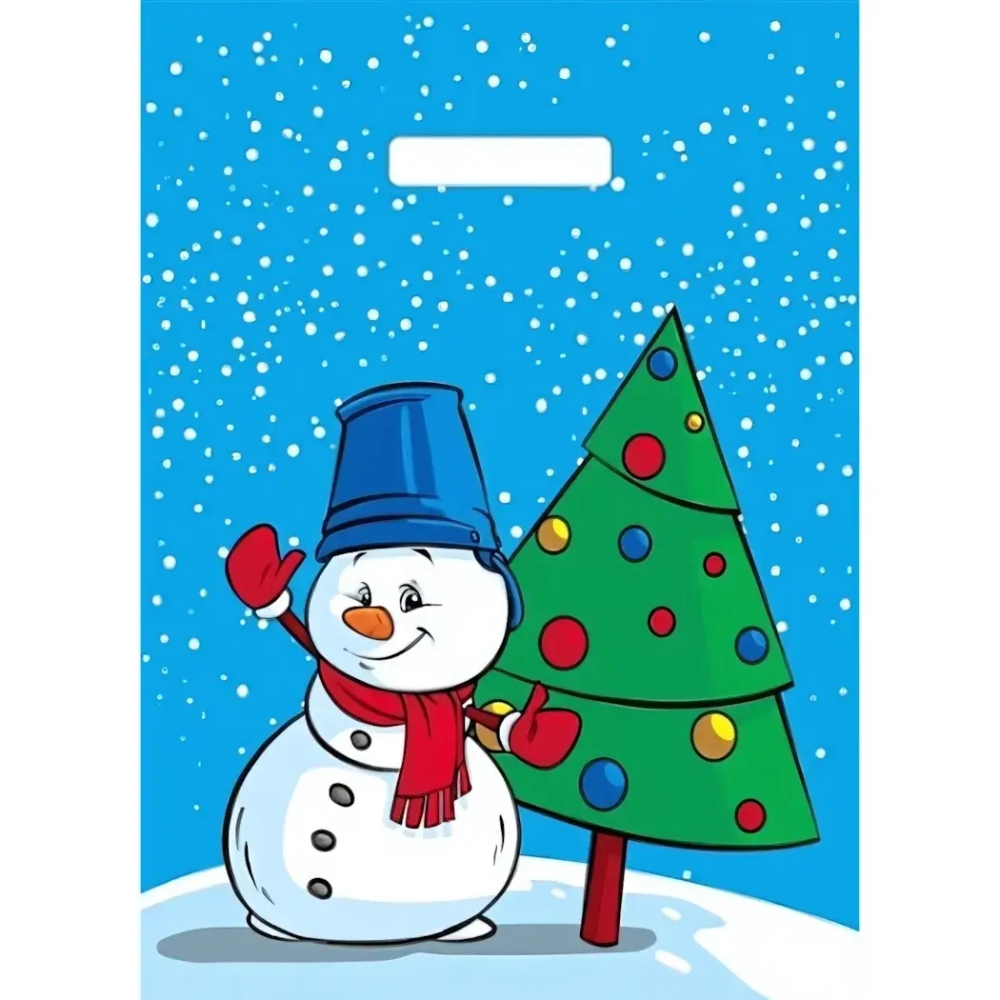 Пакет с вырубной ручкой 40*29см «У елки» Артпласт