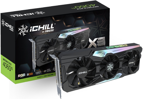 Видеокарта Inno3D GEFORCE RTX 4060 Ti 8GB ICHILL X3 8 Гб