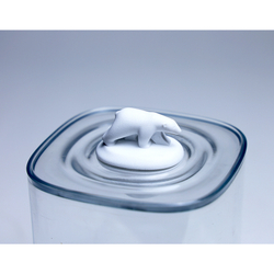 Контейнер для хранения 9х9х13.5см Qualy Polar bear ocean