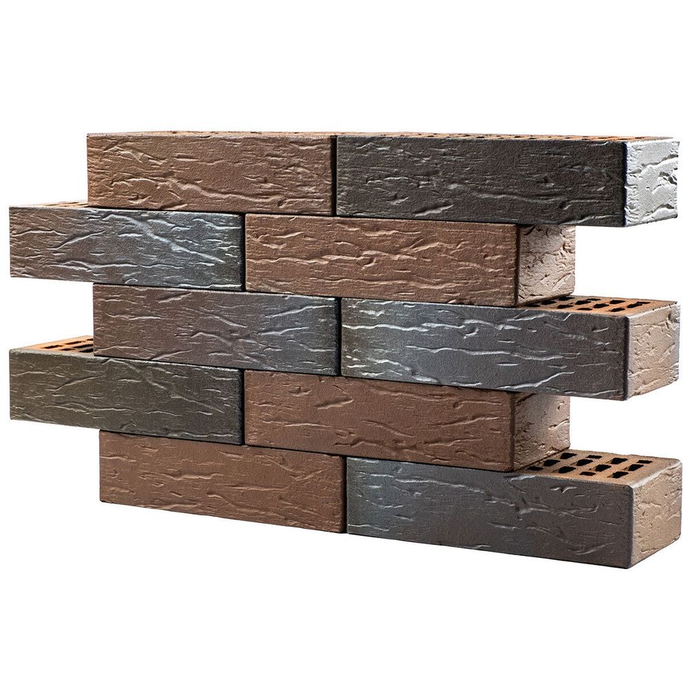 «Пятый элемент», 0.7НФ «Мюнхен» 250х85х65, «Евроформат пустотелый» Флэш руст - Кирпич лицевой керамический пустотелый