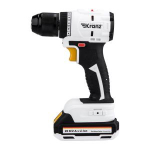 Дрель-шуруповерт бесщеточная аккумуляторная, Li-Ion, 20В, 55 Нм, 2 акк. х 2Ач, в кейсе KRANZ