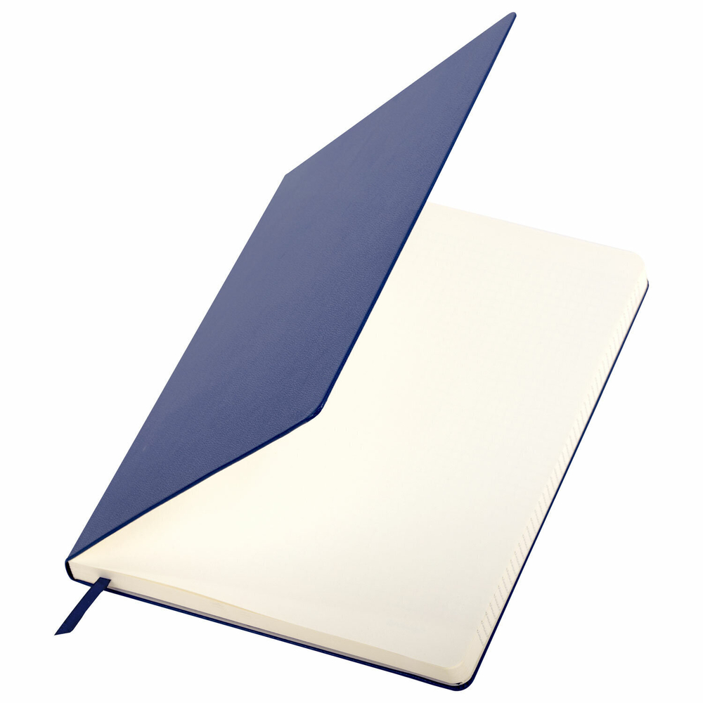 Блокнот большой ФОРМАТ (180х250 мм) В5 BRAUBERG ULTRA балакрон 80 г/м2 96 л. клетка темно-синий
