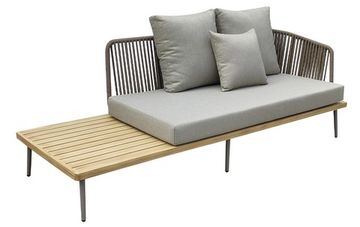 129KN-03046 Диван трехместный правосторонний "BAYLEY" уличный цвет серый