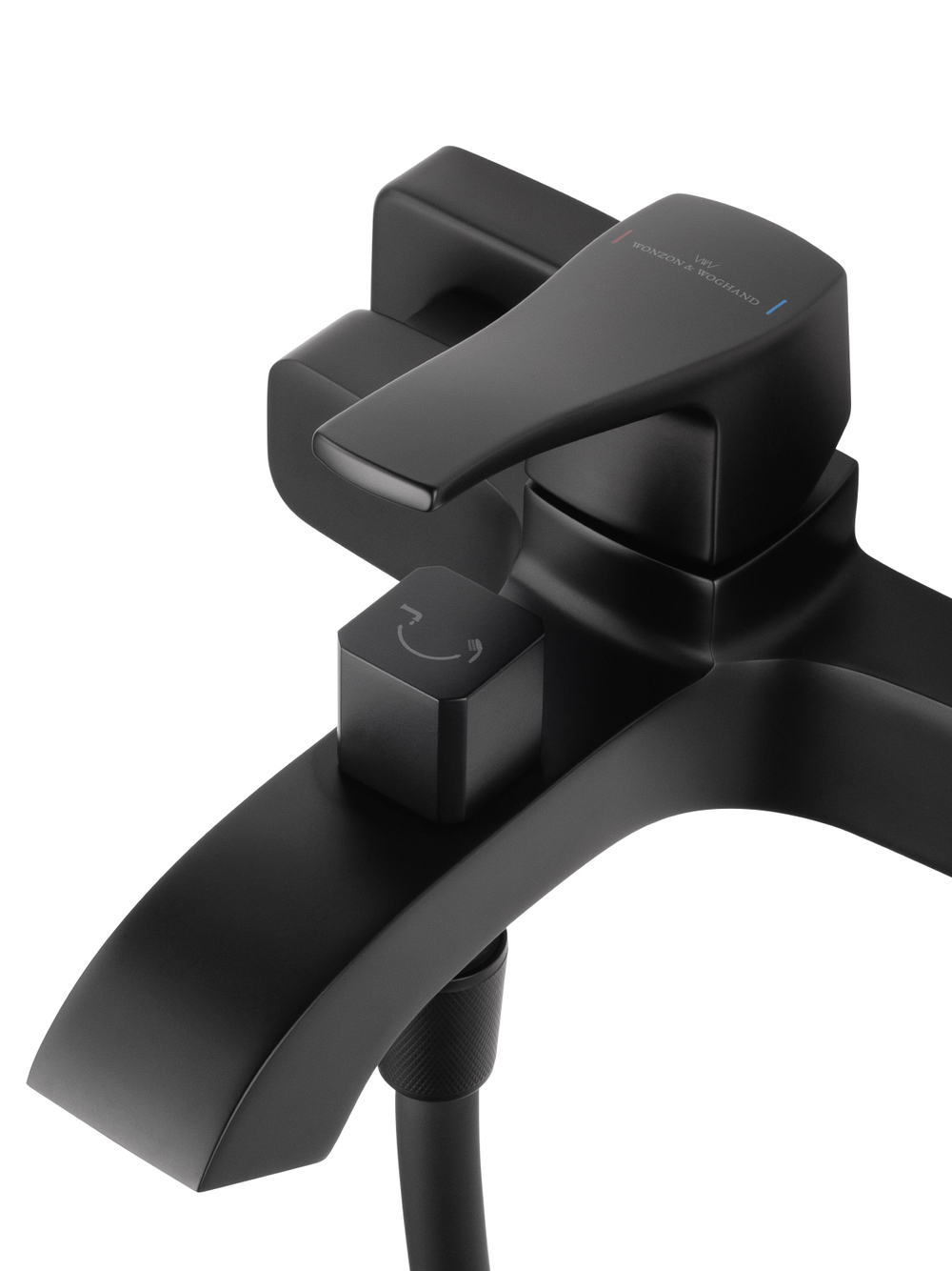 Смеситель для ванны с душем WONZON & WOGHAND FLEX, Черный матовый (WW-88037072-MB)