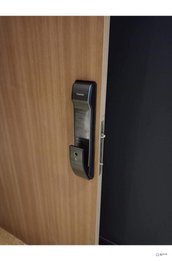 Врезной электронный дверной замок Kaadas K9W Black с отпечатком пальца