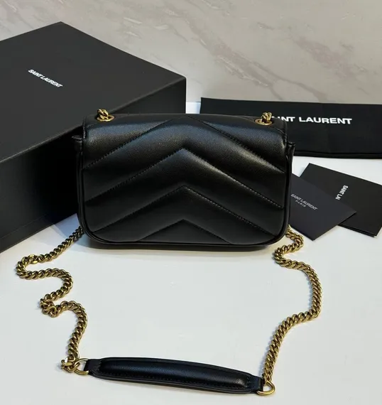 Сумка Saint Laurent Loulou, черный