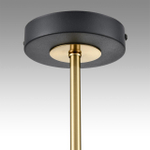 8240/8C COMFI LN25 197 черный/латунь, металл/акрил Люстра потолочная LED GX53 8*7W 220V LANIKA