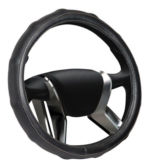 Оплетка руля M 37-38 см кожа  SENATOR CALIFORNIA  черная (AZARD)