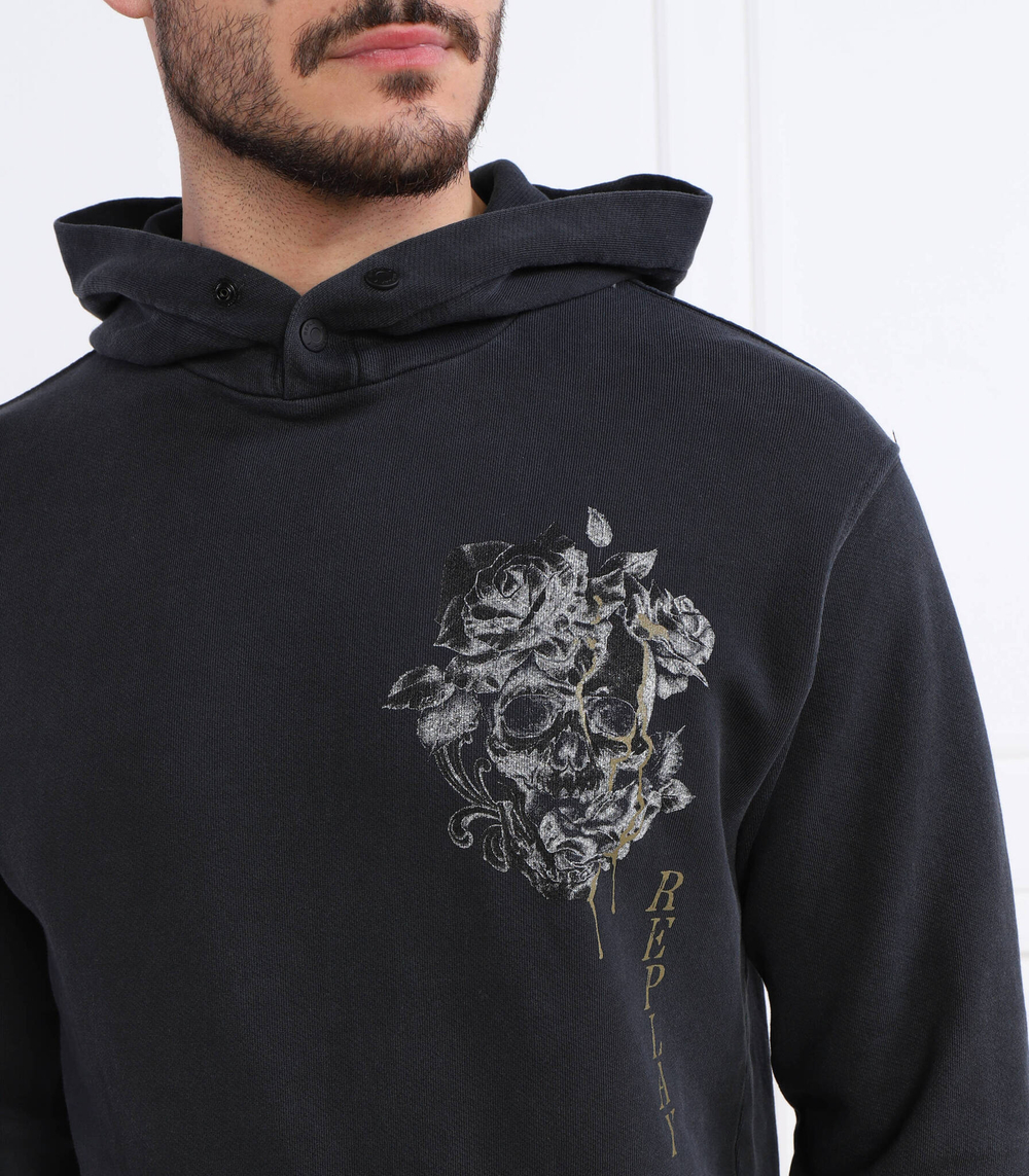 Худи Replay - черный(M6530.000.22738LM)