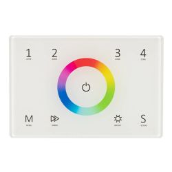 Панель Sens SMART-P83-RGB White (230V, 4 зоны, 2.4G) (Arlight, IP20 Пластик, 5 лет) 028402