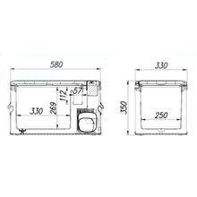Компрессорный автохолодильник Alpicool MK25 (12/24V)