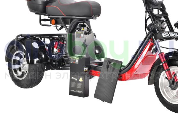 Электроскутер WHITE SIBERIA PRO TRIKE 3000W (Черный)