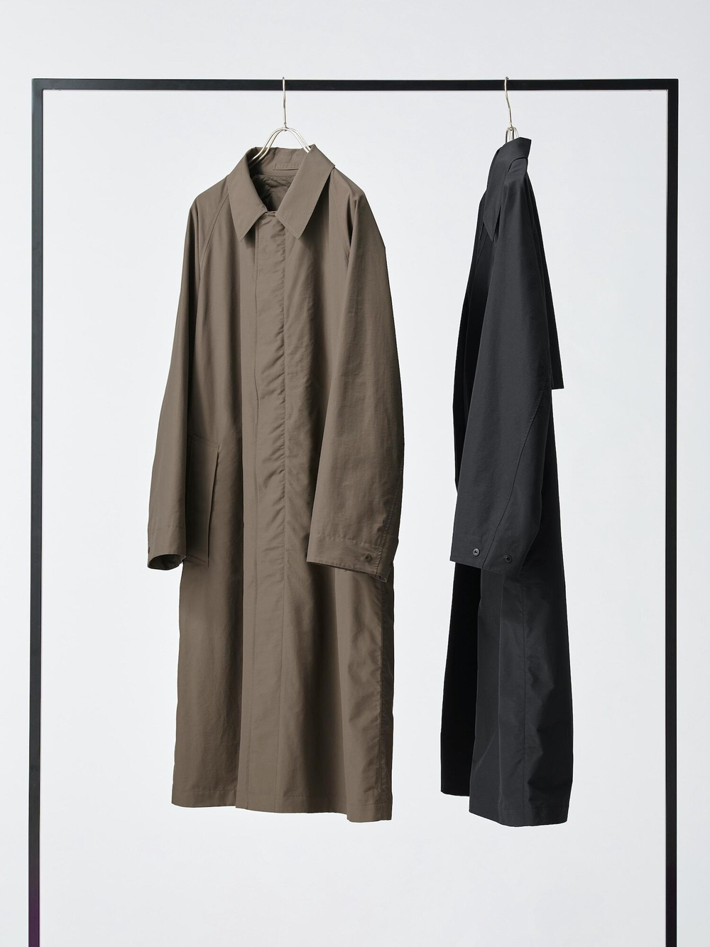 UNIQLO Тренч свободного кроя, коричневый