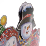 Плакат «Весёлые снеговики» 23 см