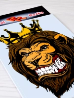 Наклейка - Злой лев