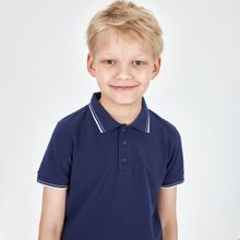 Темно-синяя футболка-поло для мальчика KOGANKIDS