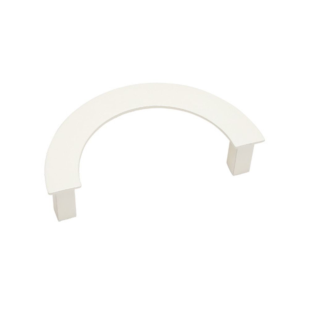 Ручка-скоба 96мм, отделка белый бархат (матовый) купить с доставкой по Казахстану