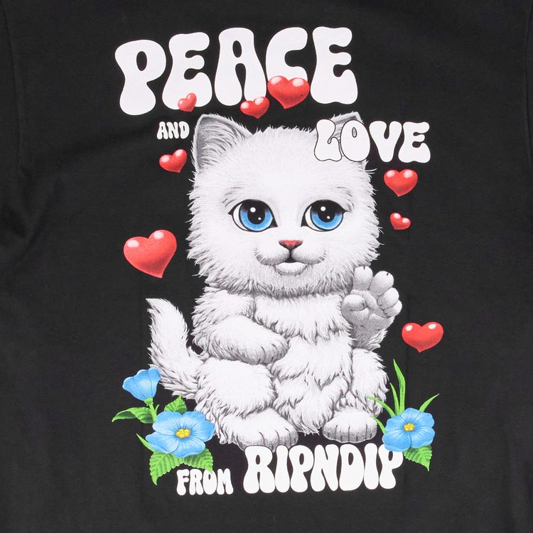 Футболка мужская Ripndip Peace Love Tee артикул:RND10084 - купить в магазине Дайс